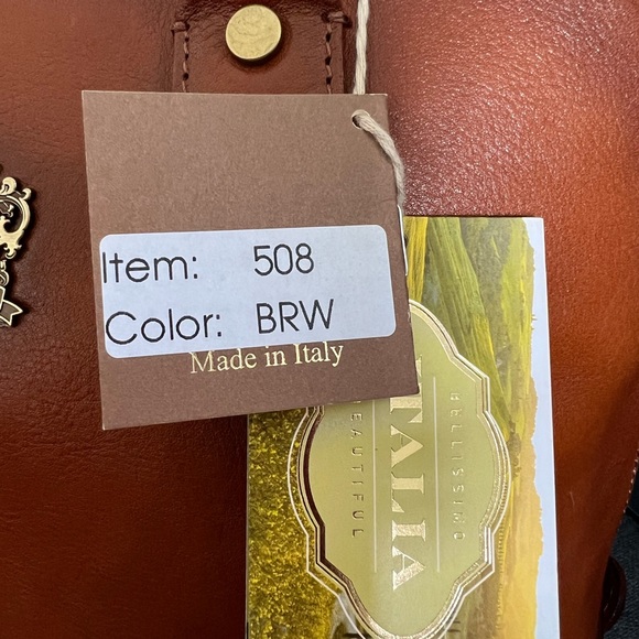 NWT PRATESI FIRENZE SATCHEL PURSE BAG - Picture 8 of 8